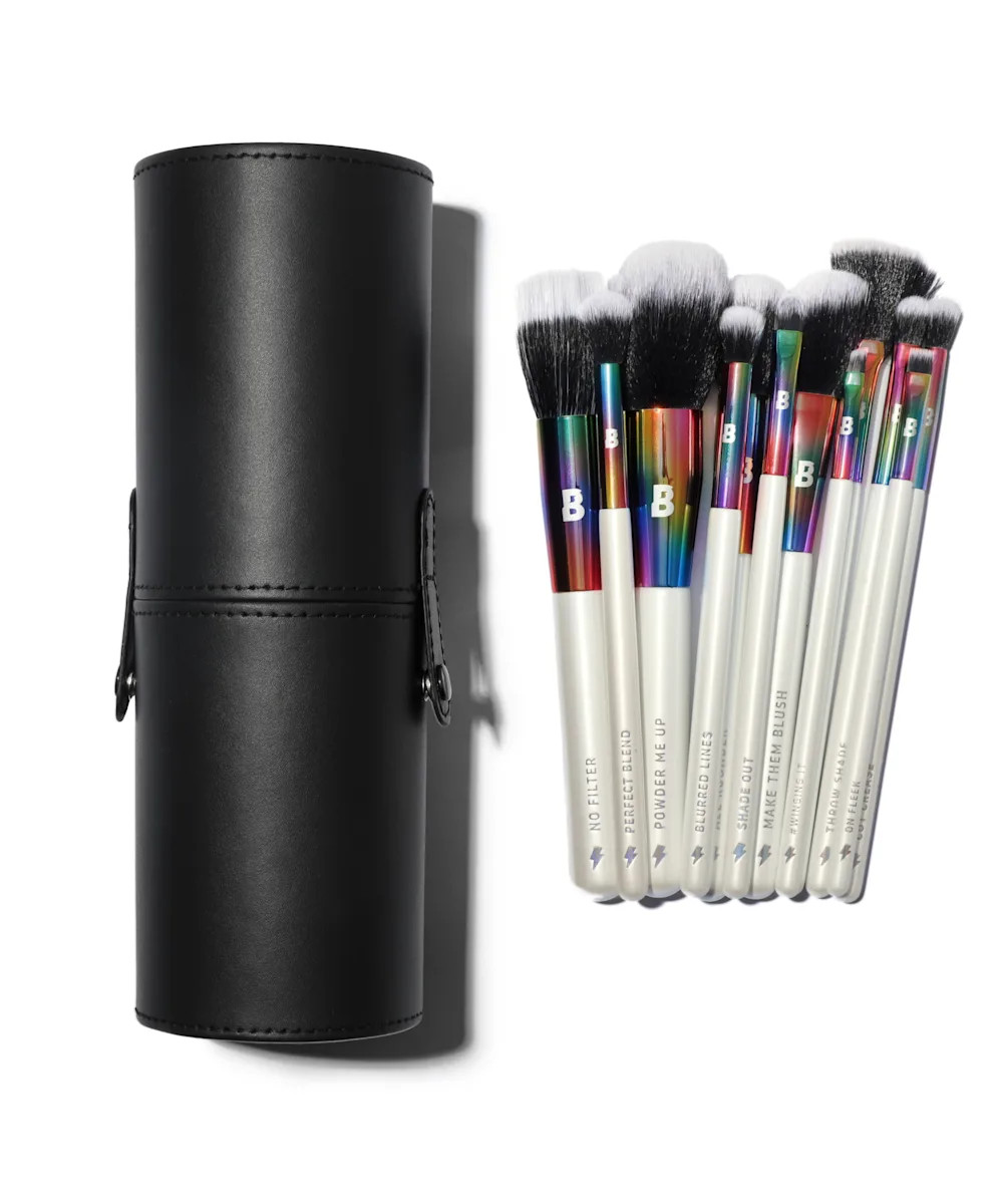 By BEAUTY BAY  Prism 12 Piece Travel Brush Set With Holder | Beauty Bay
