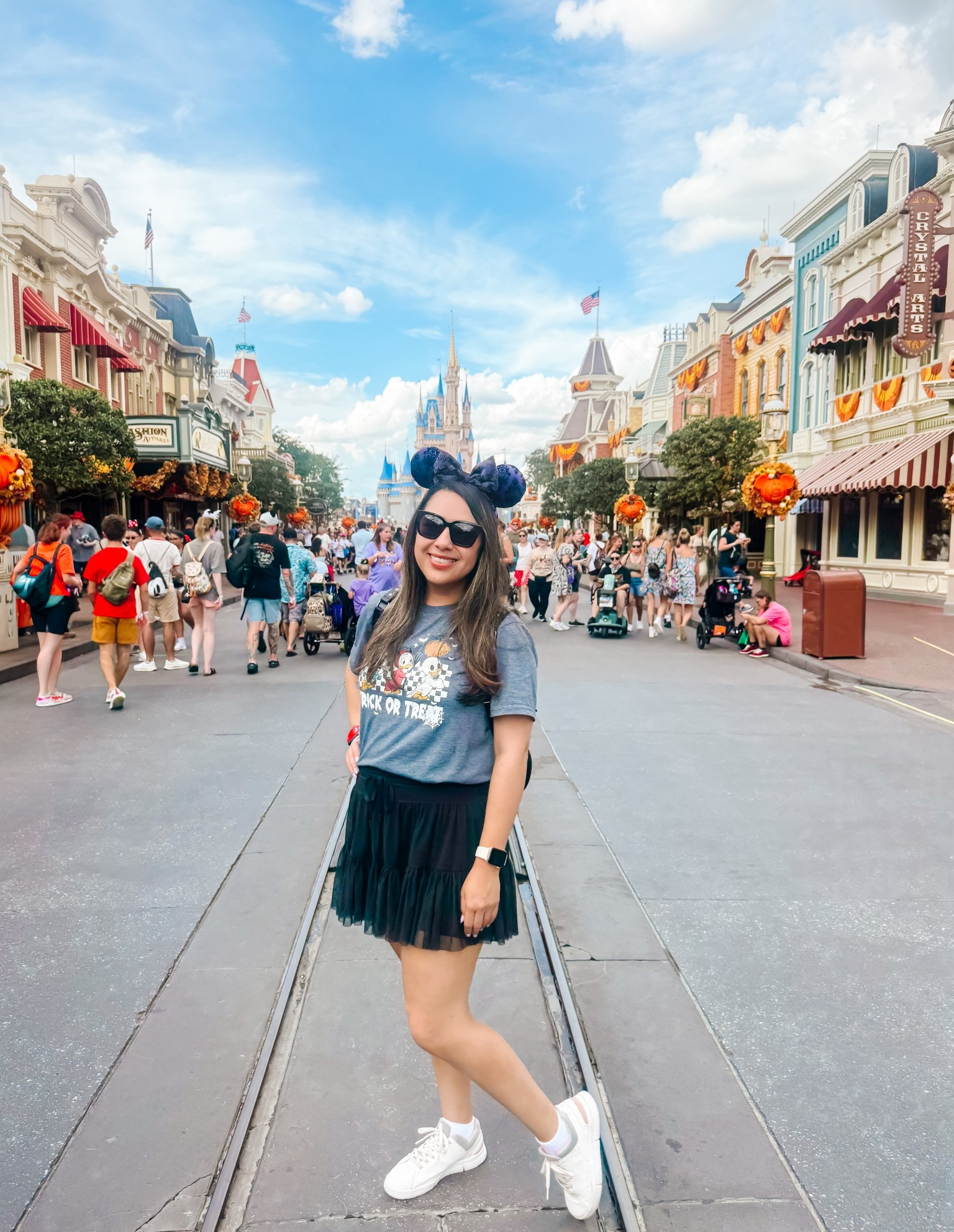 Magic Kingdom ready! 💜🖤 #disneyworld #disneyoutift

#LTKHalloween #LTKSeasonal #LTKFamily