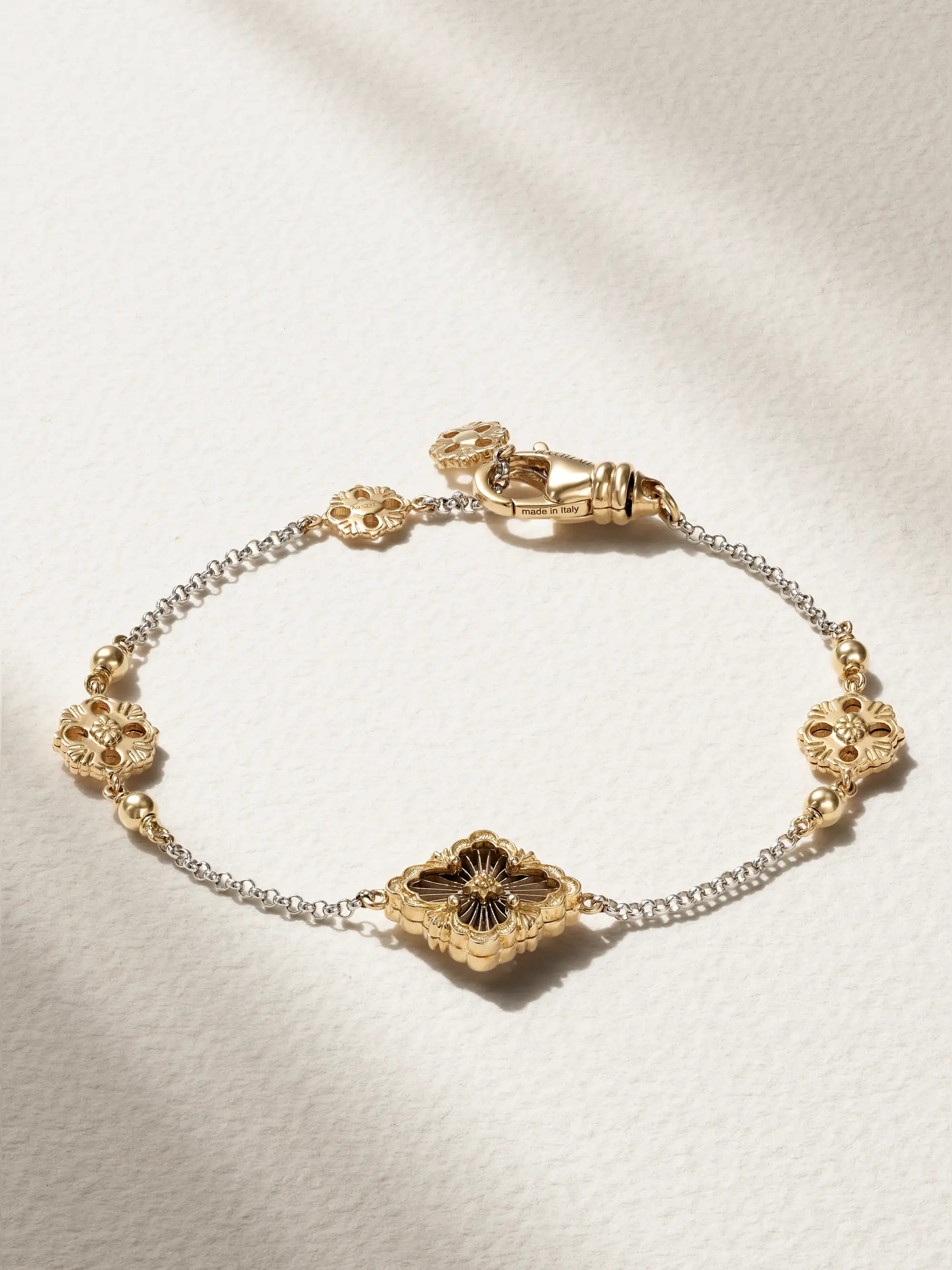 Opera Tulle 18-karat yellow and white gold bracelet | NET-A-PORTER (US)