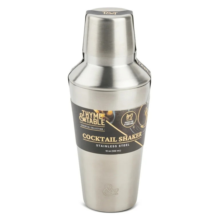 Thyme & Table Stainless Steel Cocktail Shaker - Walmart.com | Walmart (US)