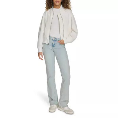 Levi's Women's Lightweight Bomber Jacket, White, Large | Belk