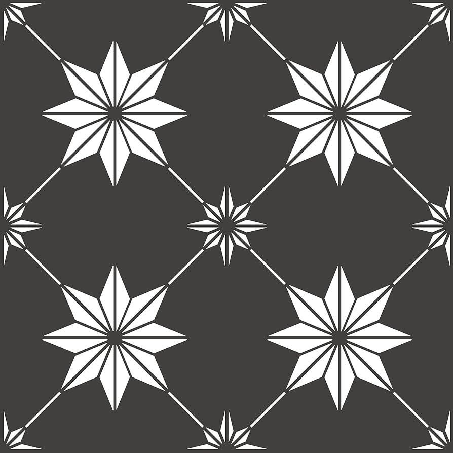 FloorPops Rigel Peel & Stick Floor Tiles, Black | Amazon (CA)