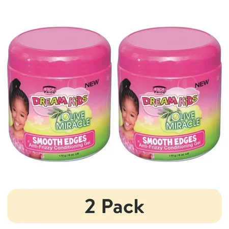 (2 pack) African Pride Olive Miracle Dream Kids Shine Enhancing Hair Styling Gel, 6 oz, Unisex | Walmart (US)