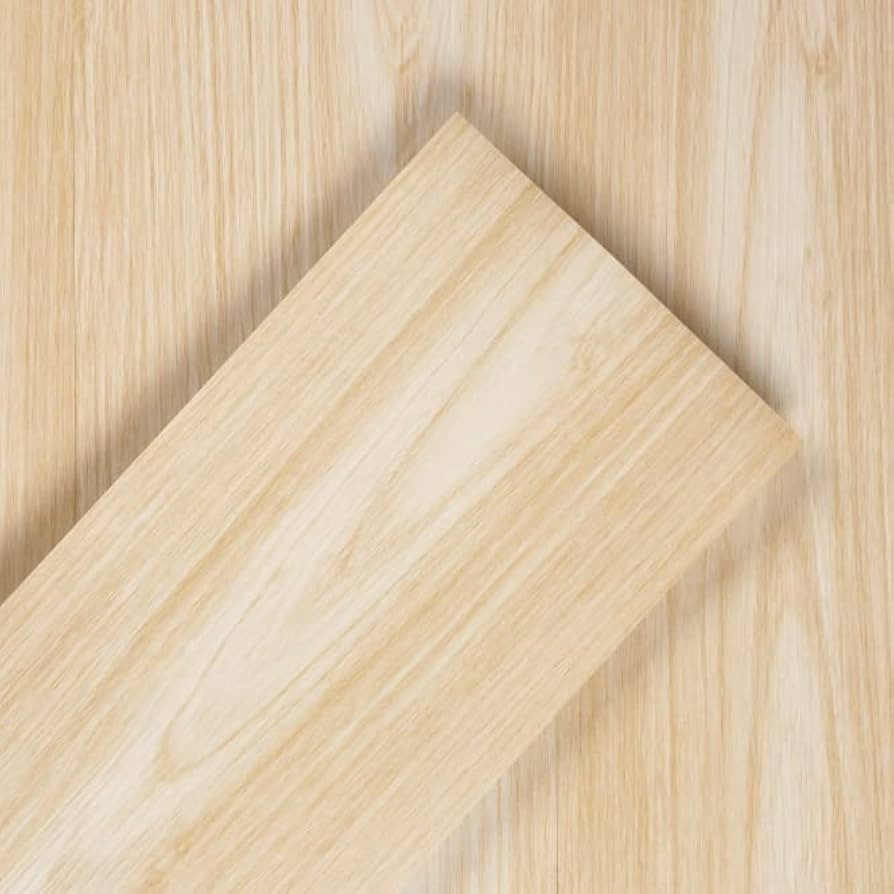 FunStick 6"x36" Peel and Stick Wood Planks for Walls Floor Beige Maple Wood Vinyl Flooring Peel a... | Amazon (US)