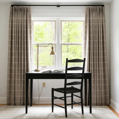 Gwen Heritage Check Wool Curtains | Curtarra