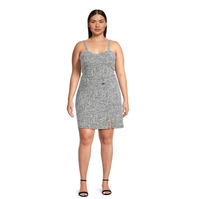 Madden NYC Juniors Plus Bra Cup Dress, Sizes 1X-4X | Walmart (US)