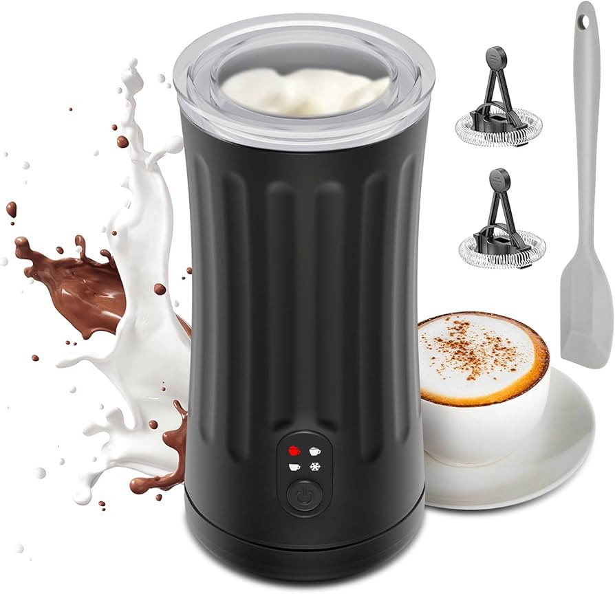 Milk Frother, 4-in-1 Milk Frother and Steamer Upgraded, 240ml/8.1oz Automatic Hot and Cold Foam M... | Amazon (US)