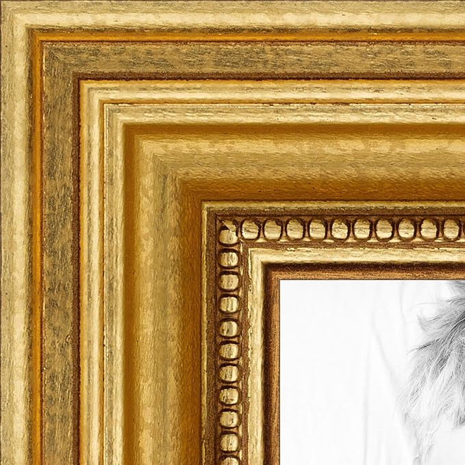 ArtToFrames 28x40 Inch Gold Picture Frame, This 1.25" Custom Wood Poster Frame is Gold Foil on Pi... | Amazon (US)