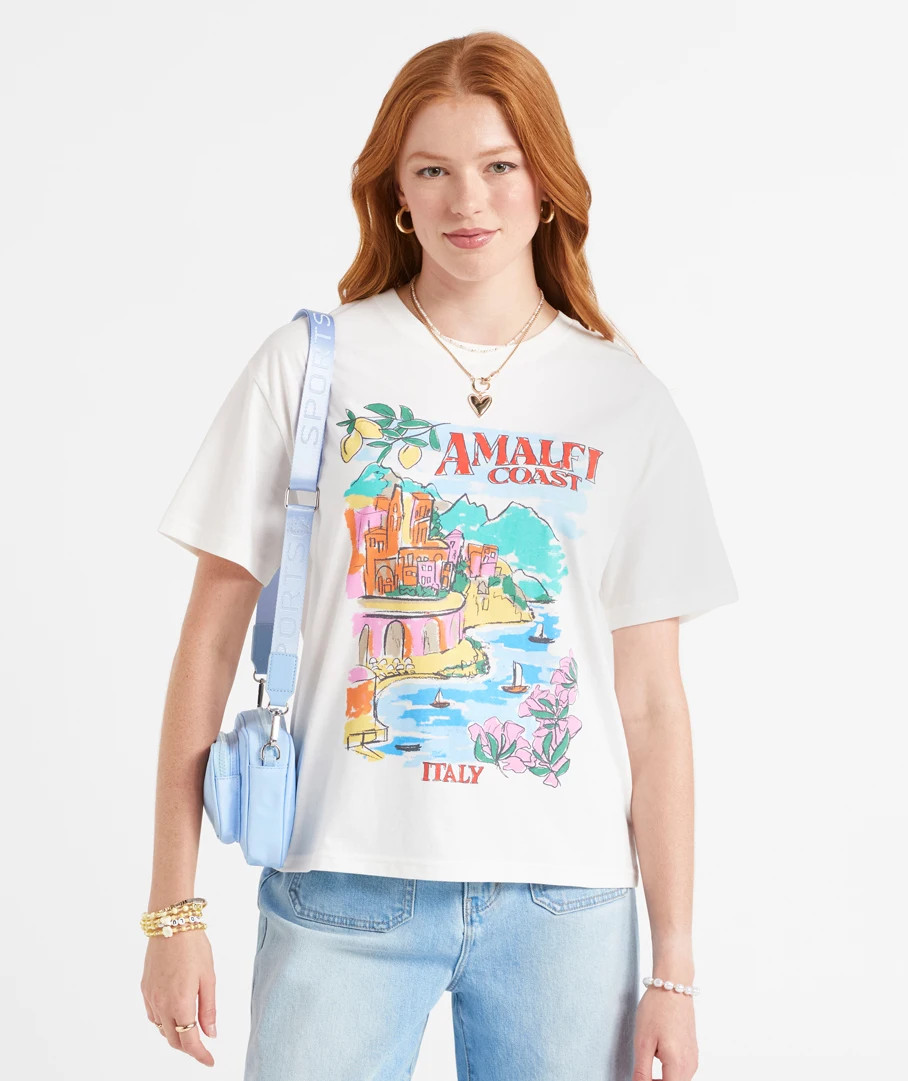 AMALFI COAST REGULAR GRAPHIC TSHIRT | Sportsgirl