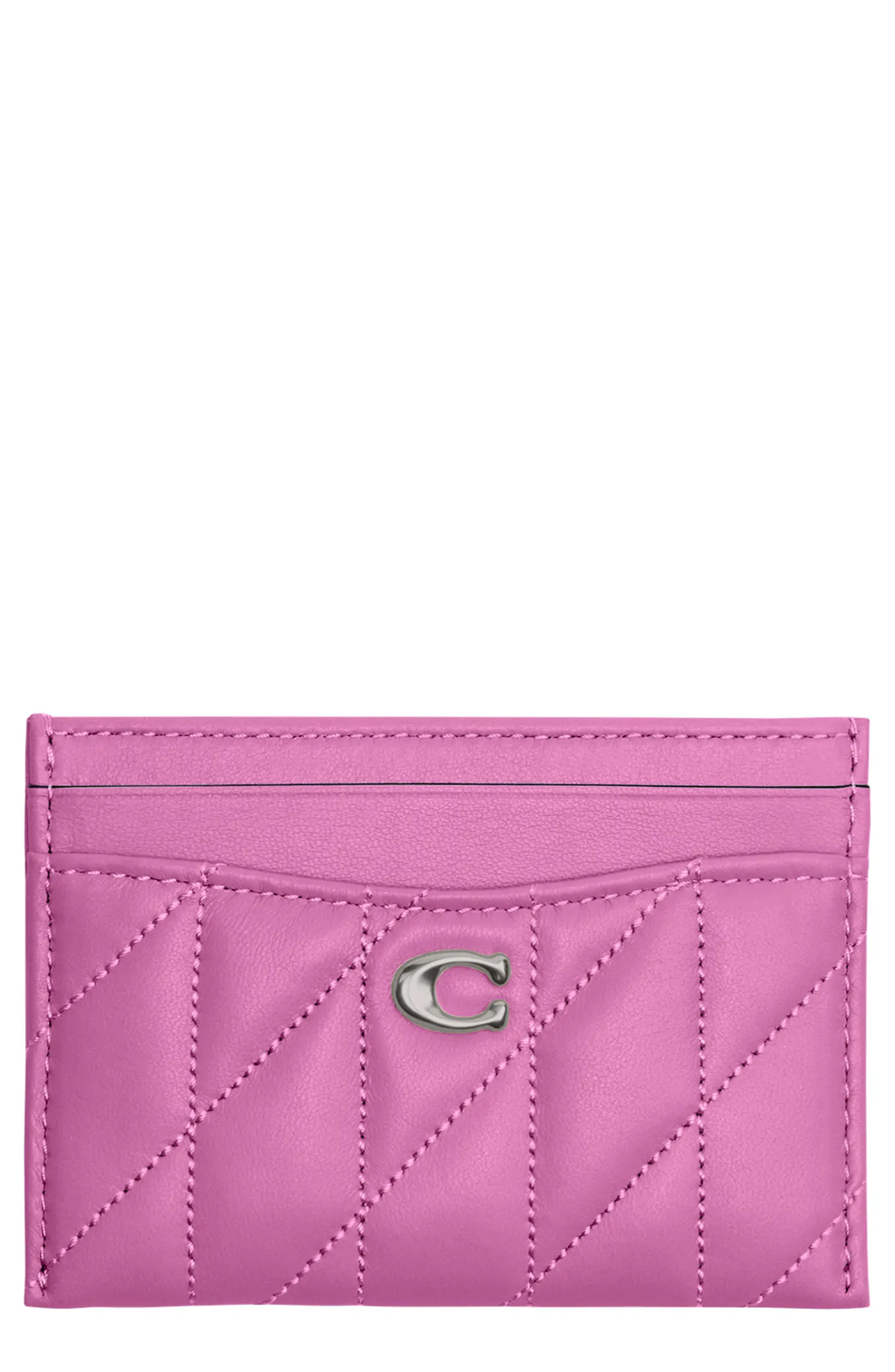 Essential Pillow Quilted Leather Card Case | Nordstrom