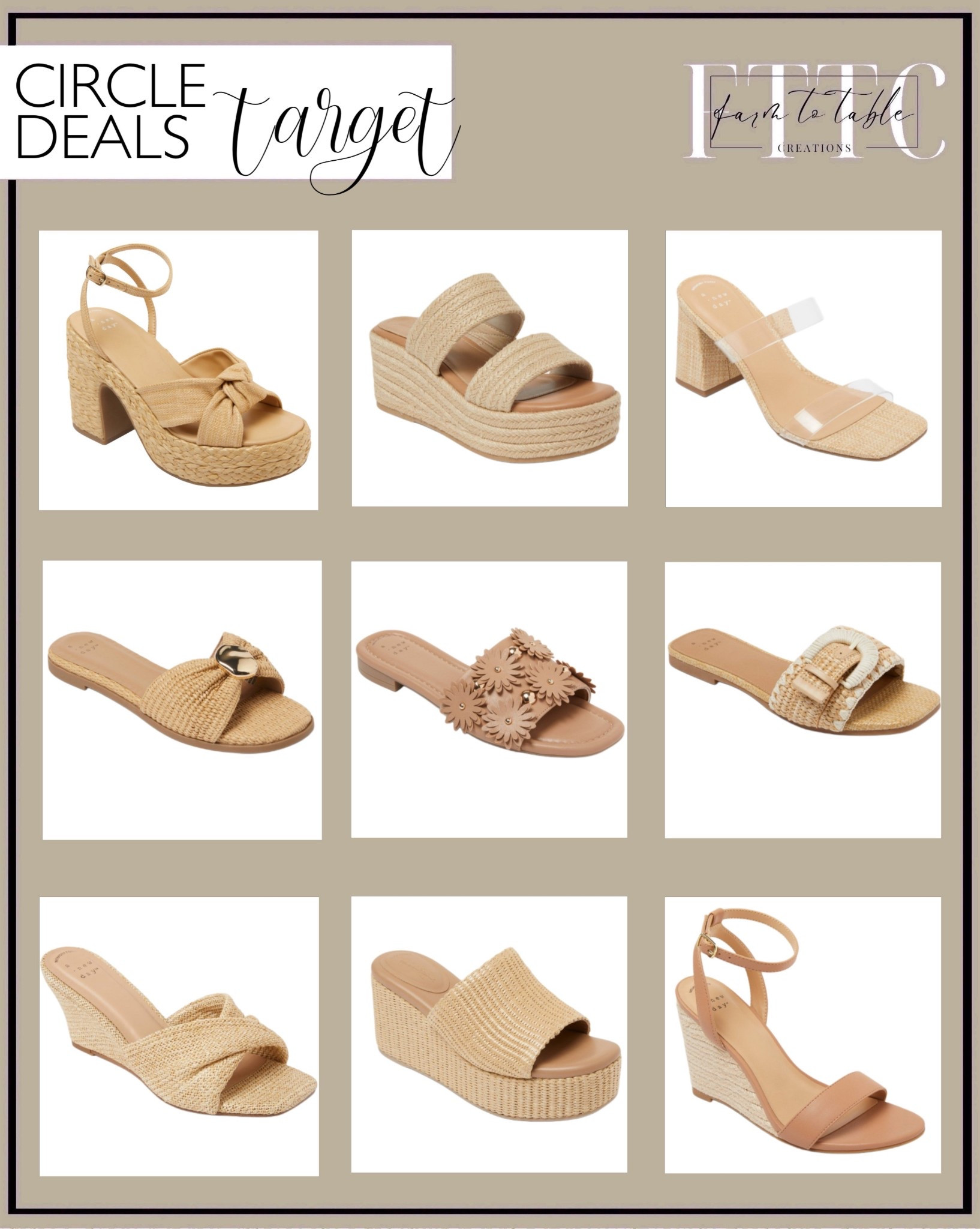 Neutral Target Sandals 40% Off – Spring & Summer Must-Haves

Follow @farmtotablecreations on Instagram for more home finds and styling ideas 🤍

These neutral sandals are the kind you’ll reach for every day—easy, versatile, and they go with everything from denim to dresses. From woven textures to simple slides and wedges, every pair feels elevated without trying too hard… and right now they’re 40% off 👏🏼

Perfect time to grab a few styles you’ll wear on repeat all season.

#sandals | #womenshoes | #targetstyle | #springfashion | #summerstyle | #neutralstyle | #wedgeheels | #flatsandals | #shoefinds | #casualstyle

#LTKootd #LTKWorkwear #LTKSaleAlert