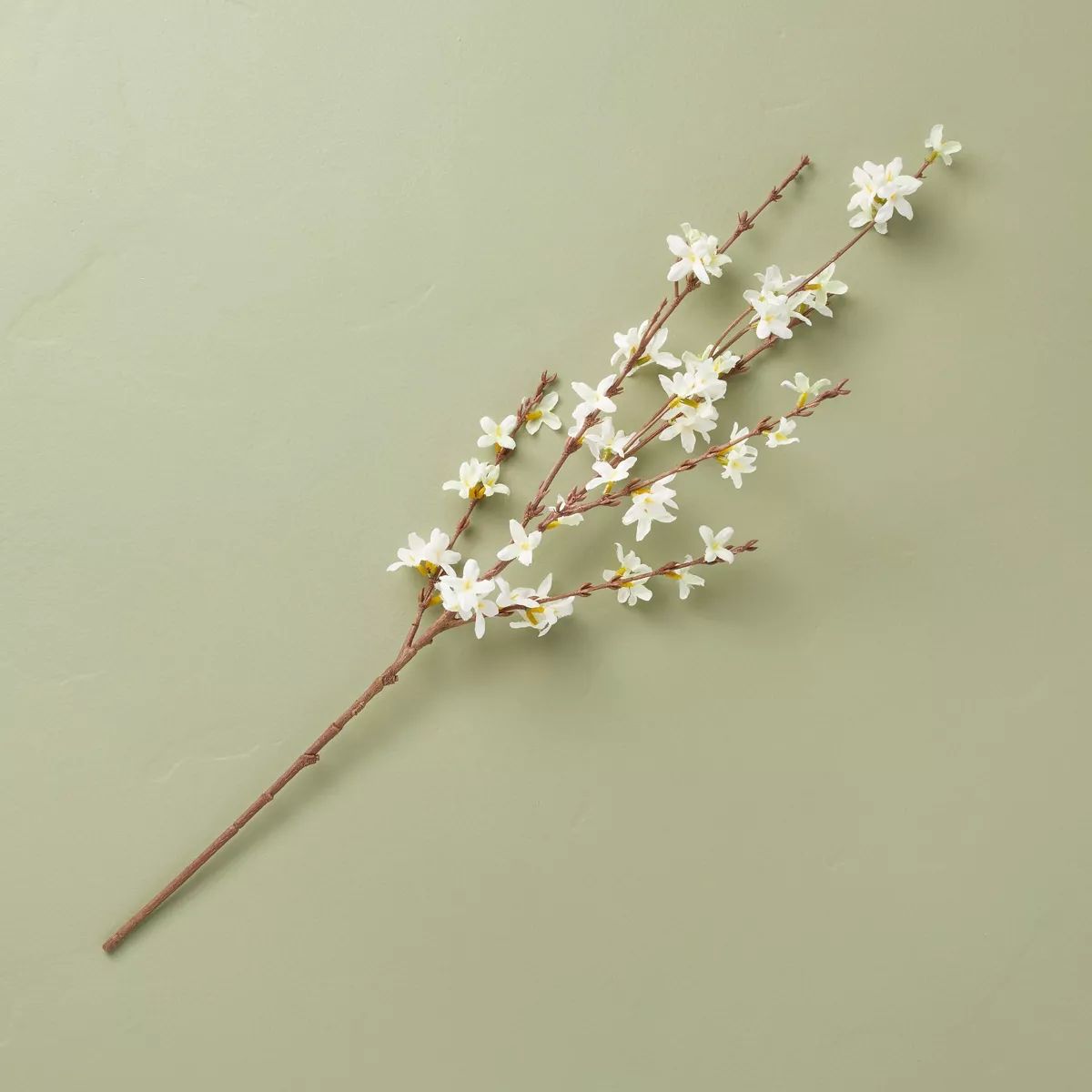 25" Faux Forsythia Flowering Branch - Hearth & Hand™ with Magnolia | Target
