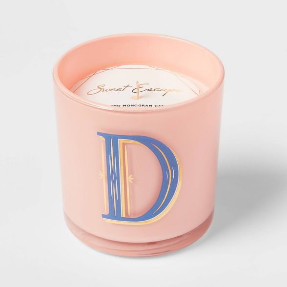 7oz Sweet Escape Monogram Candle - Opalhouse™ | Target