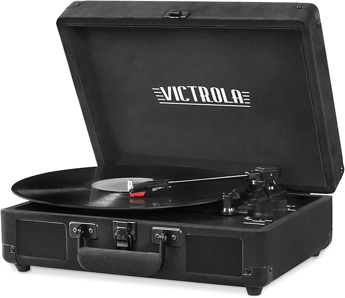 Victrola Vintage 3-Speed Bluetooth Portable Suitcase Record Player with Built-in Speakers | Upgra... | Amazon (US)