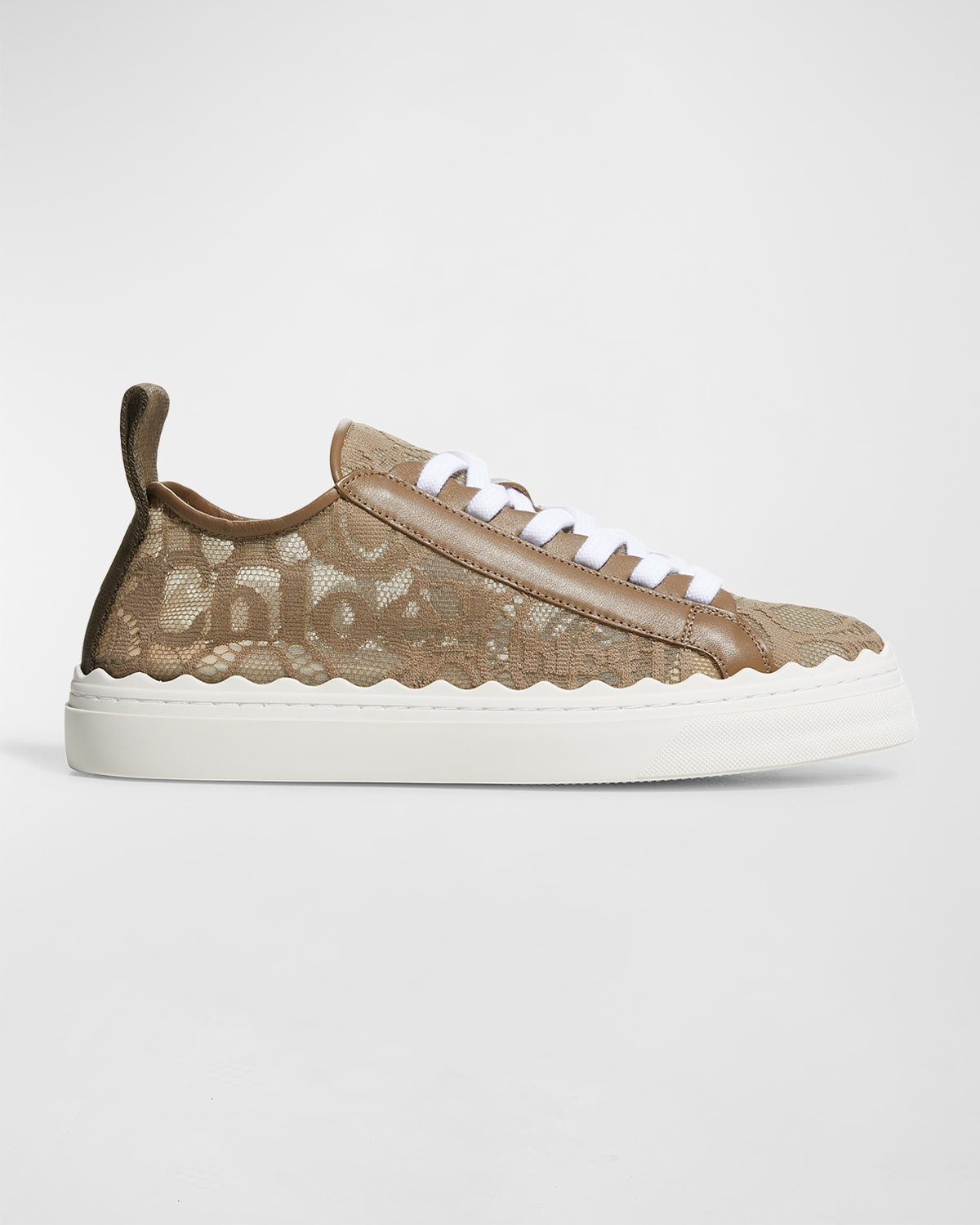 Lauren Logo Lace Low-Top Sneakers | Neiman Marcus