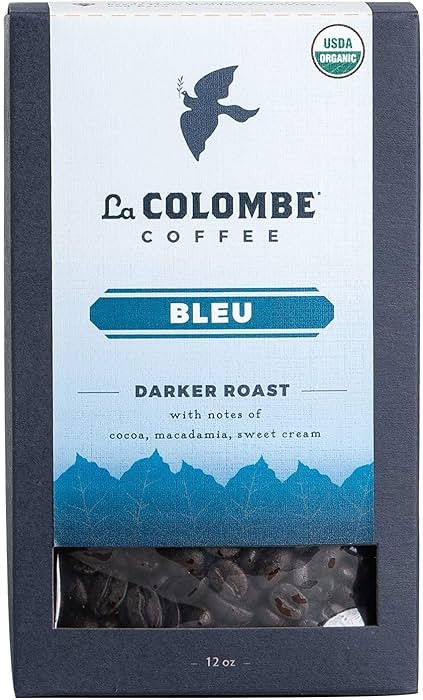 La Colombe Bleu Organic Dark Roast Whole Bean Coffee - Notes of Cocoa, Macadamia & Sweet Cream, 1... | Amazon (US)