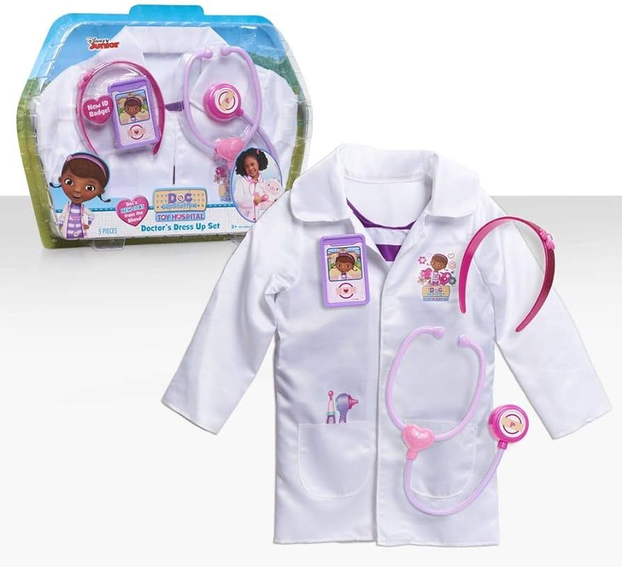 Doc McStuffins Doctor's Dress Up Set, Officially Licensed Kids Toys for Ages 3 Up by Just Play | Amazon (US)