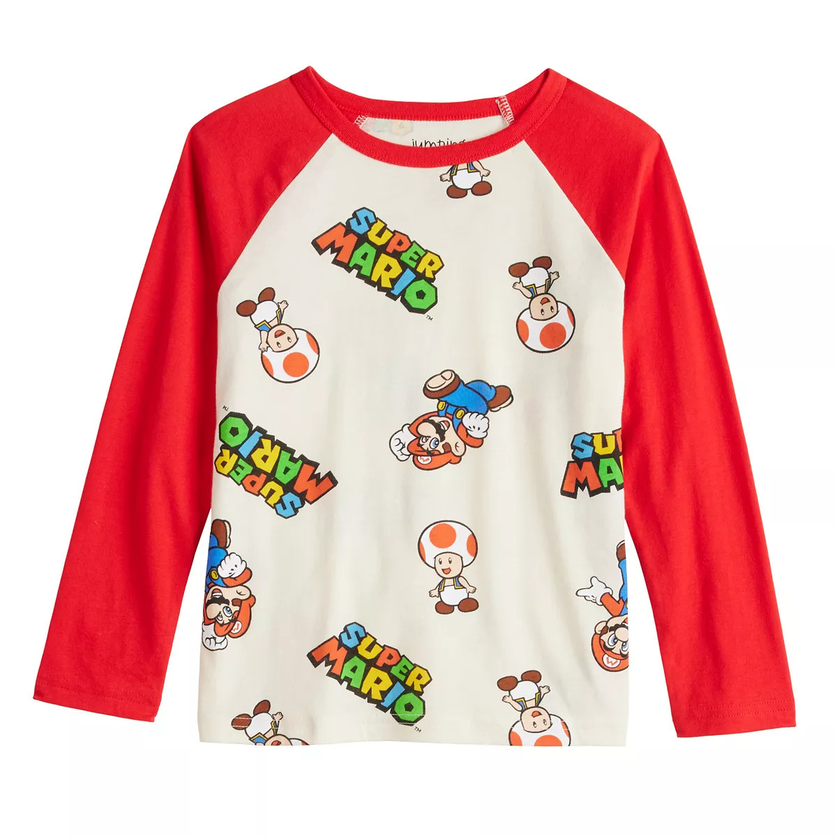Boys 4-12 Jumping Beans® Super Mario Print Raglan Sleeve T-Shirt | Kohl's