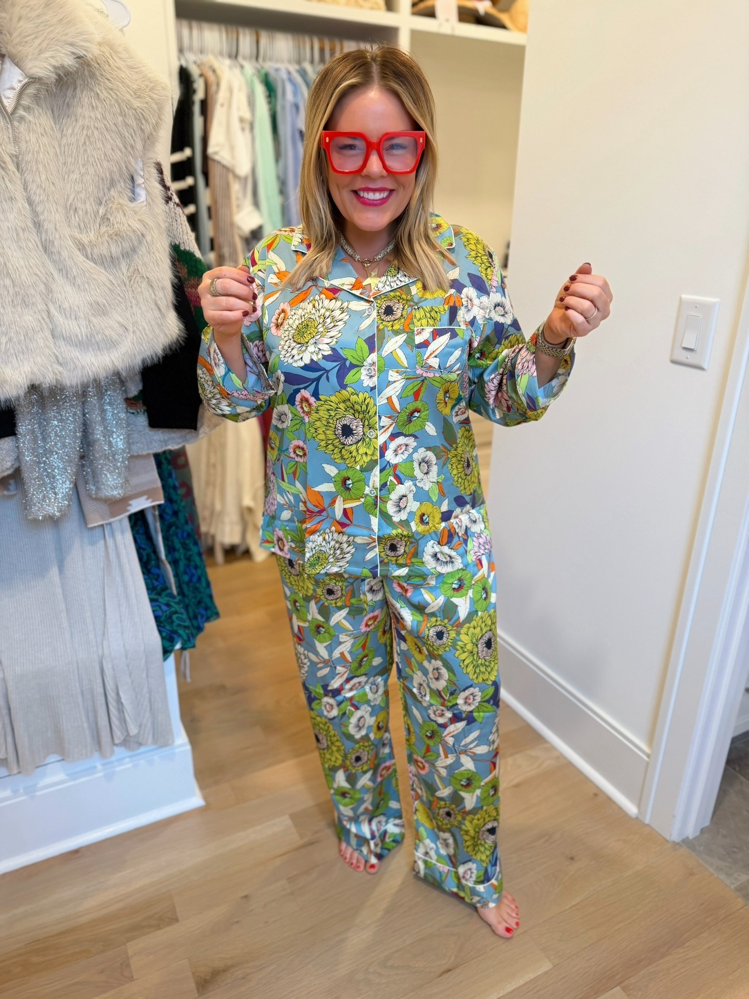 pajama set, women’s sleepwear, fun printed pajamas, relaxed lounge look, pj outfit inspo, trendy look, cozy pajama style 

#LTKSeasonal #LTKootd