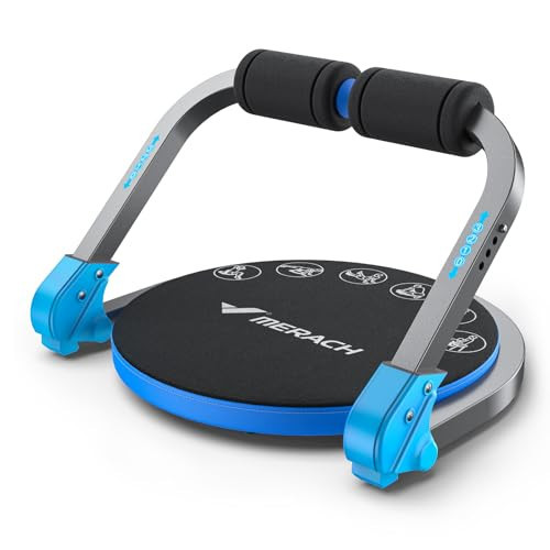 MERACH Ab Machine, Sit Up Exercise Equipment with 3 Adjustable Resistance Levels, Automatic Rebound Ab Crunch Machine for Core Workout, Ab Workout Equipment for Stomach | Amazon (US)