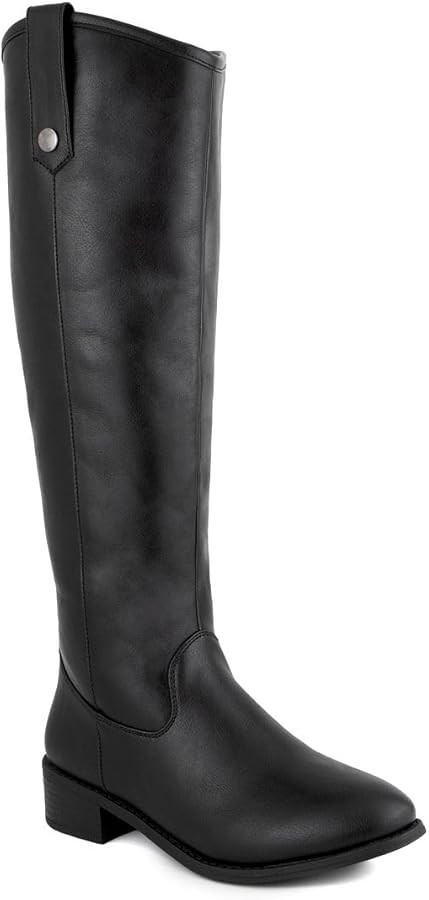 LONDON FOG Womens Irie Riding Boot, Regular and Wide Calf colors available | Amazon (US)