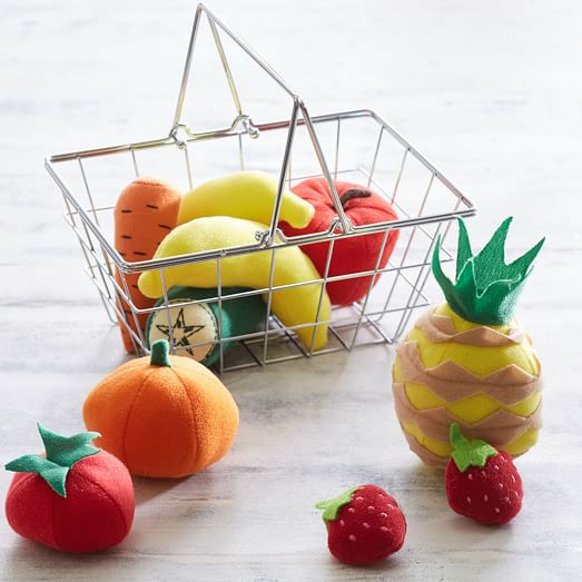 Mini Grocery Basket Set - Fruit | West Elm (US)