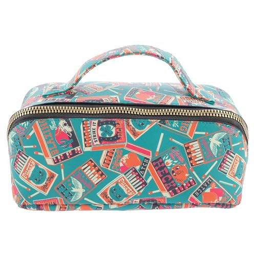 Karma, Small Zip Cosmetic Bag, Makeup Bag for Purse Travel Makeup Pouch Mini Cosmetic Bag for Women, Travel Toiletry Bag Accessories Organizer, Matchbook | Amazon (US)