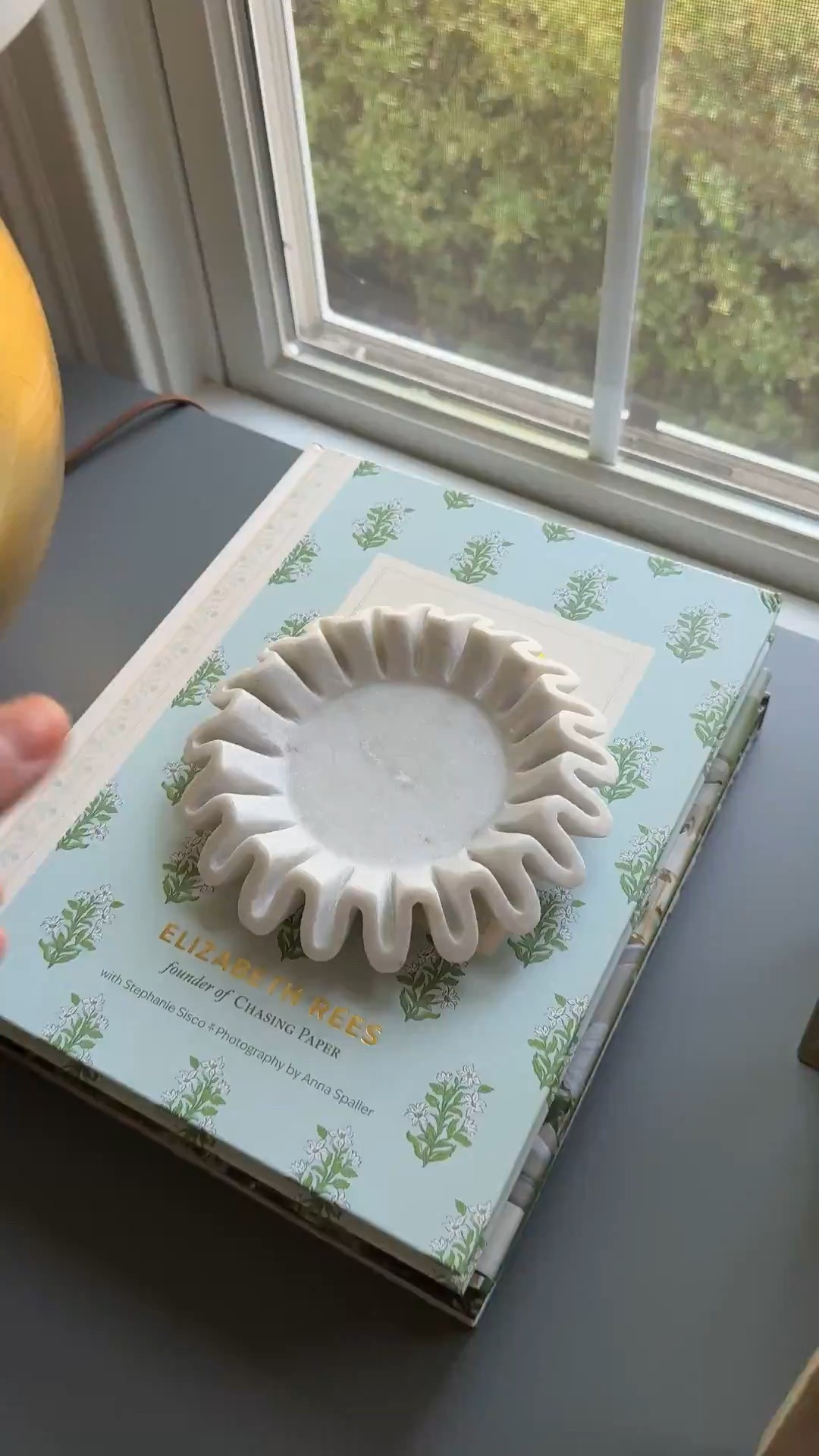 I love this marble ruffled bowl so much, I bought it twice! This is the smallest size, which perfectly doubles as a coaster or candle holder. So pretty on a stack or f books or shelf. Use it to hold jewelry on your bedside table!

#LTKSaleAlert #LTKHome #LTKmorningroutine