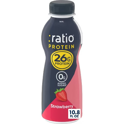 :ratio Protein Yogurt Beverage Strawberry - 10.8oz | Target