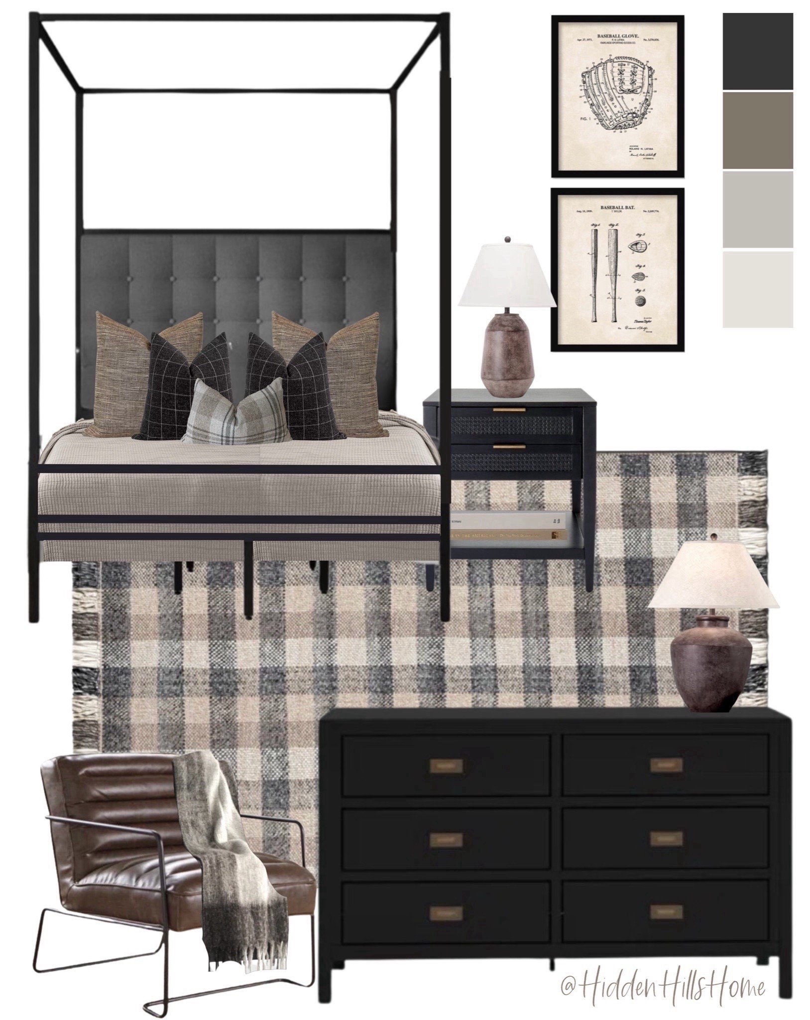 Modern classic boys bedroom mood boxed, teen boys room design, baseball inspired bedroom, canopy bed for teen boys room #boys 


#LTKSaleAlert #LTKHome #LTKKids