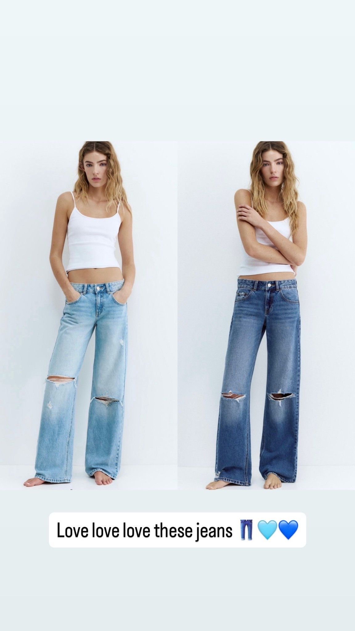 Absolutely love these jeans 👖🩵💙 

#LTKPetite #LTKOver40 #LTKspringtrends