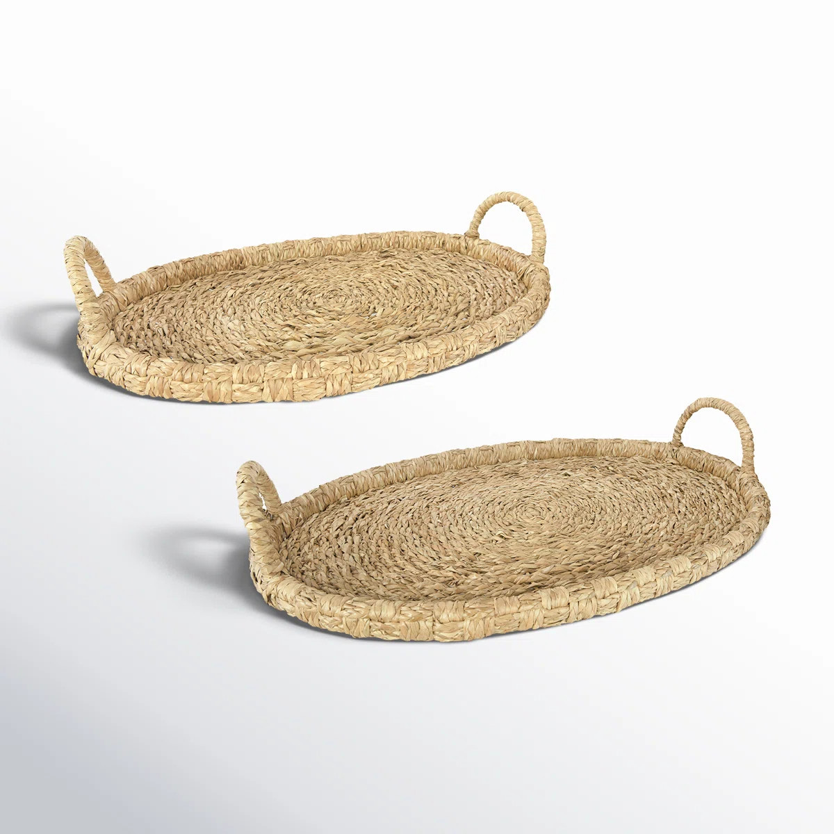 Stanmore Handwoven 2 Piece Coffee Table Tray Set | Wayfair North America