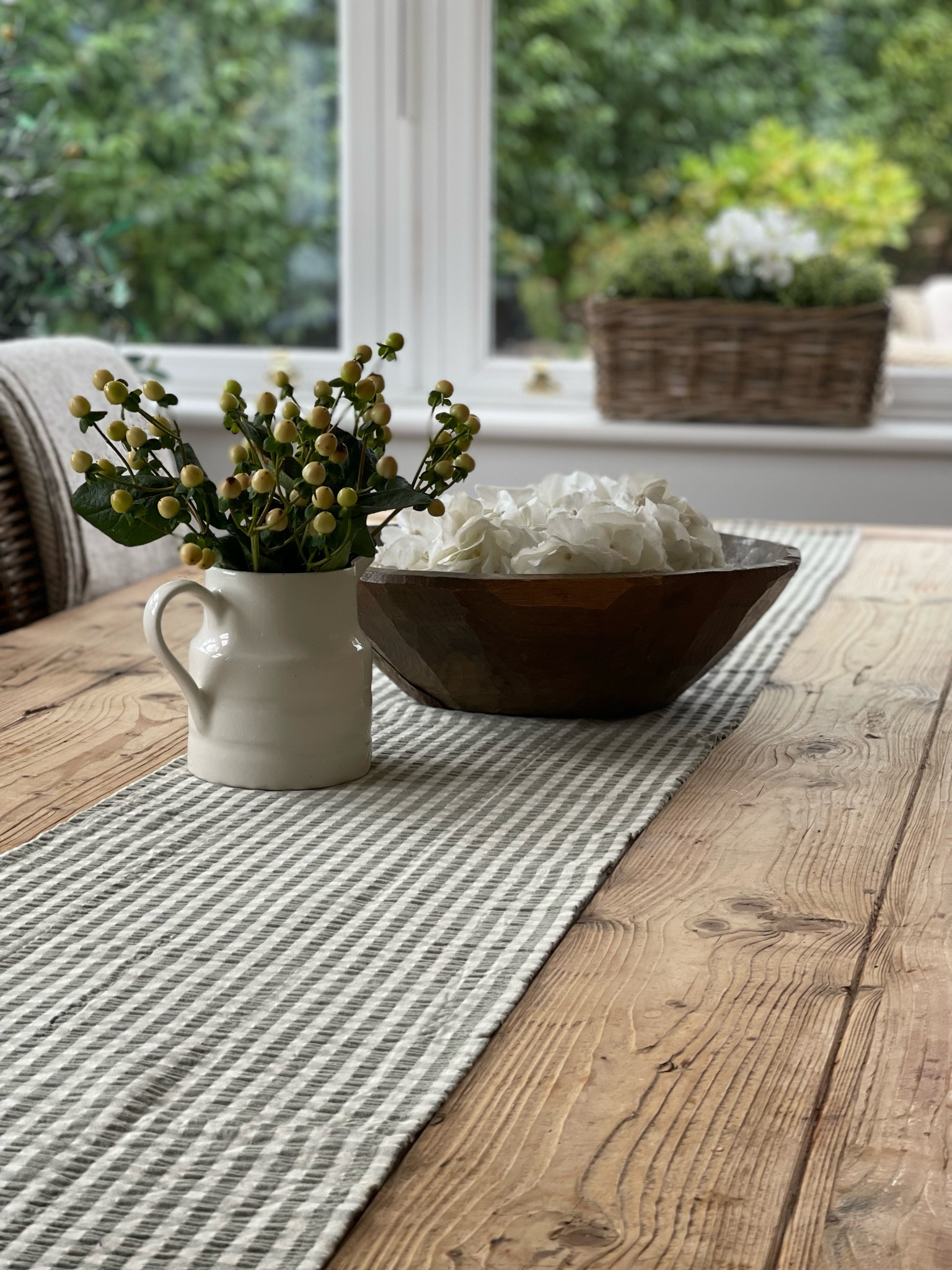 Sage Gingham check table runner

#LTKhome