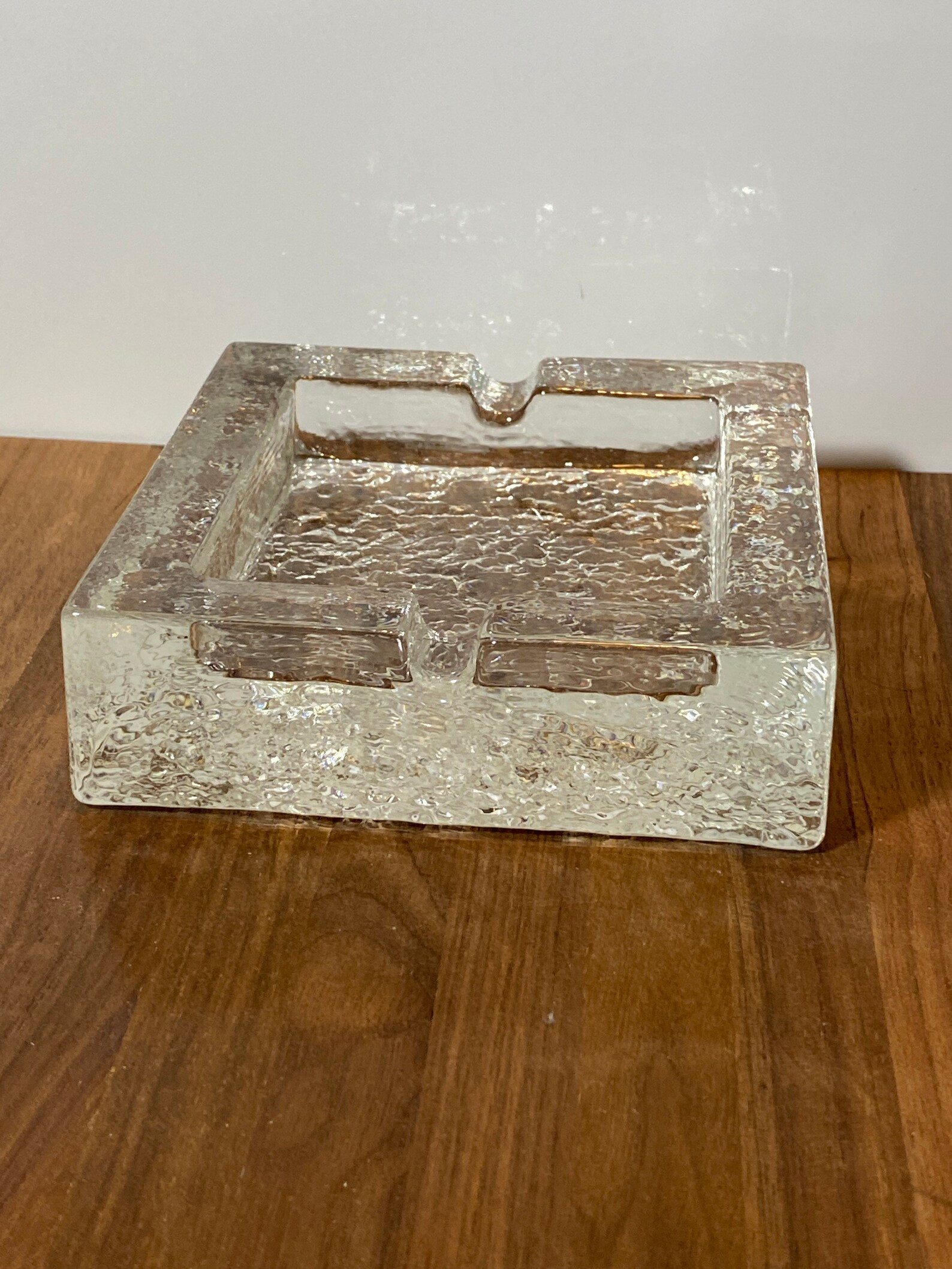 Vintage Thick Glass Modern Ashtray - Etsy | Etsy (US)