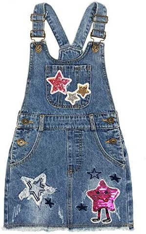 Peacolate 4-11T Little&Big Girls Jumper Dress Casual Strap Denim Overalls | Amazon (US)