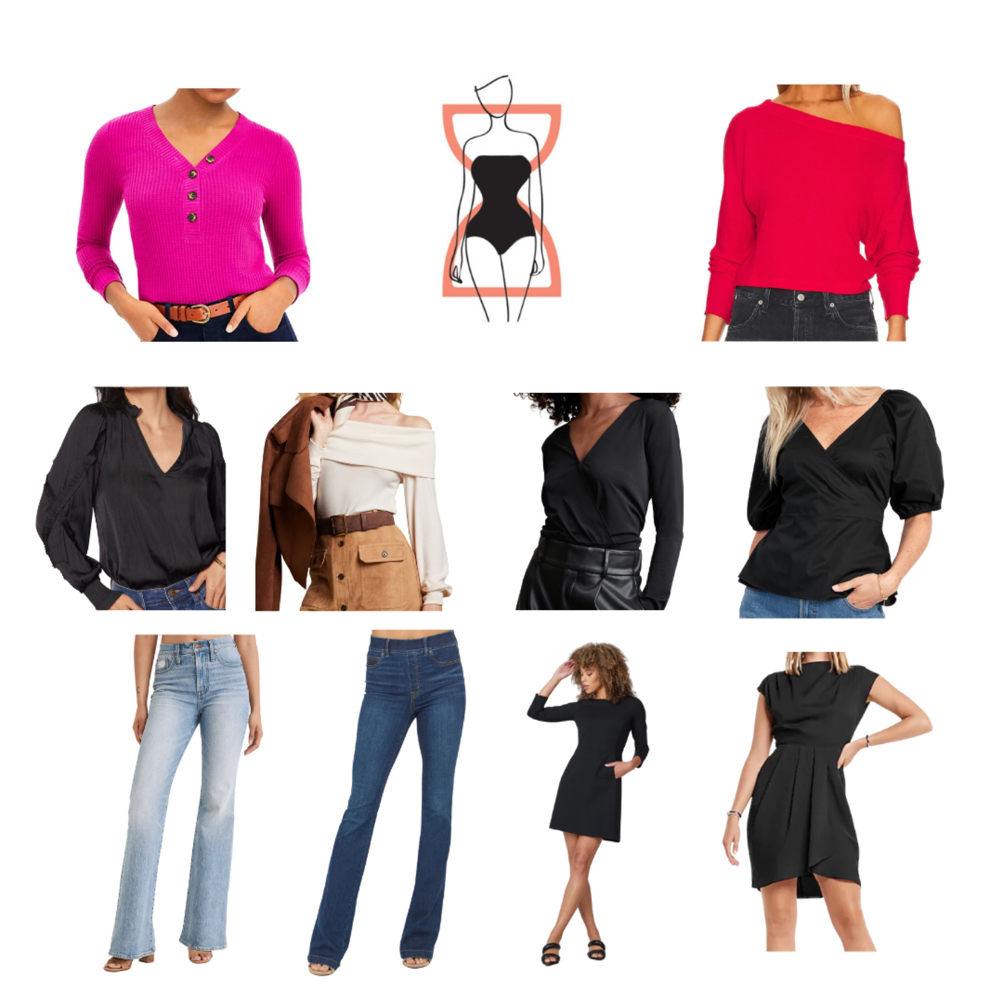 Great pieces for the hourglass figure!
