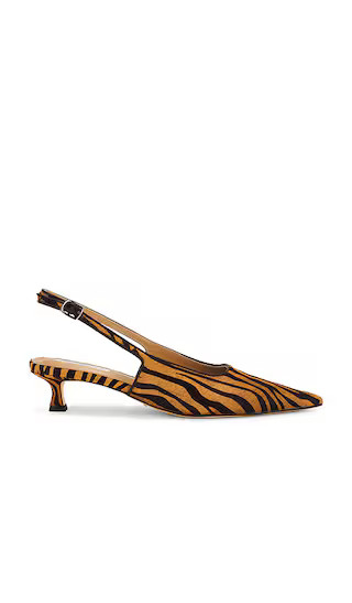 Crush Pump in Brown Zebra | Revolve Clothing (Global)
