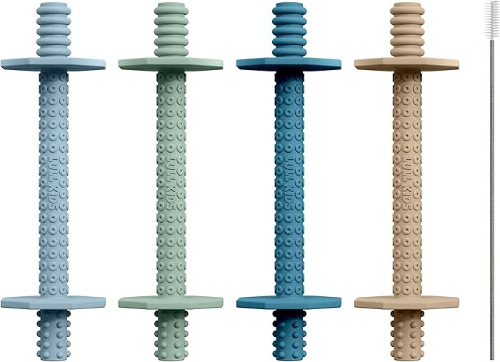 Silicone Baby Teethers 0-6 Months, Textured Baby Teething Toys 3-6 Months, Toddler Molar Teething... | Amazon (US)