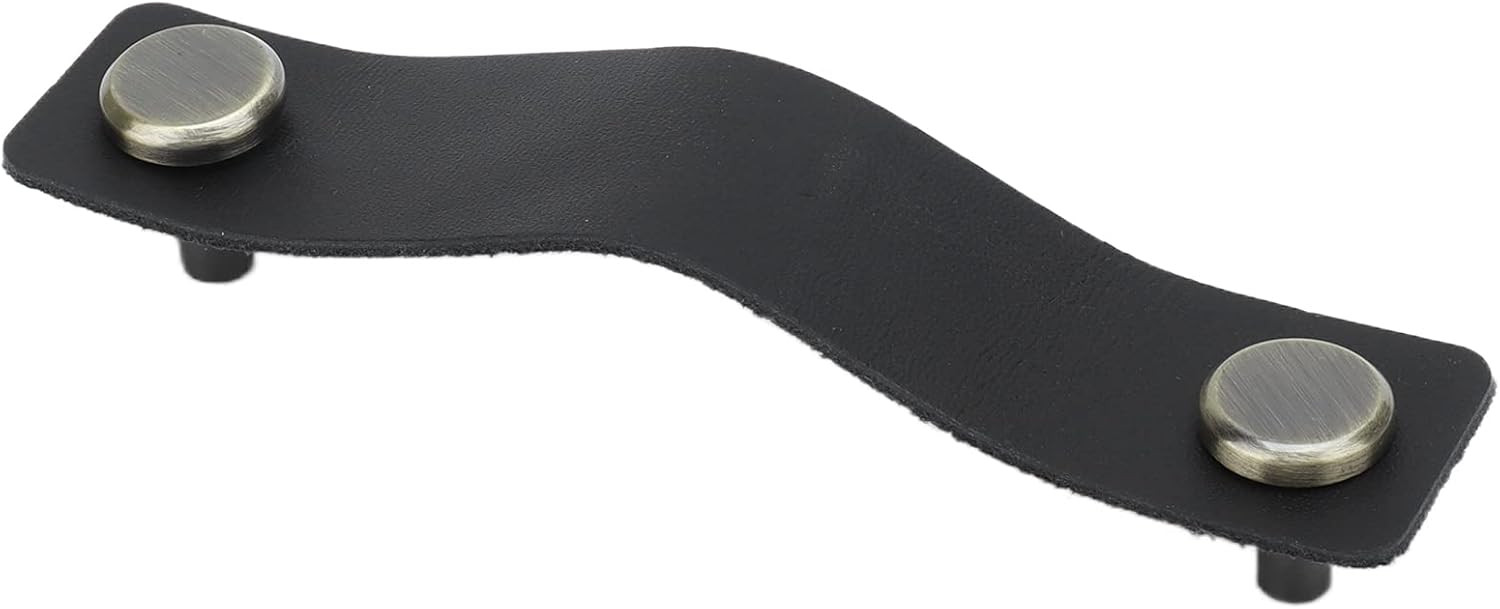 Leather Handles for Drawers, Modern Leather Cabinet Pulls Simple Leather Dresser Pulls European S... | Amazon (US)