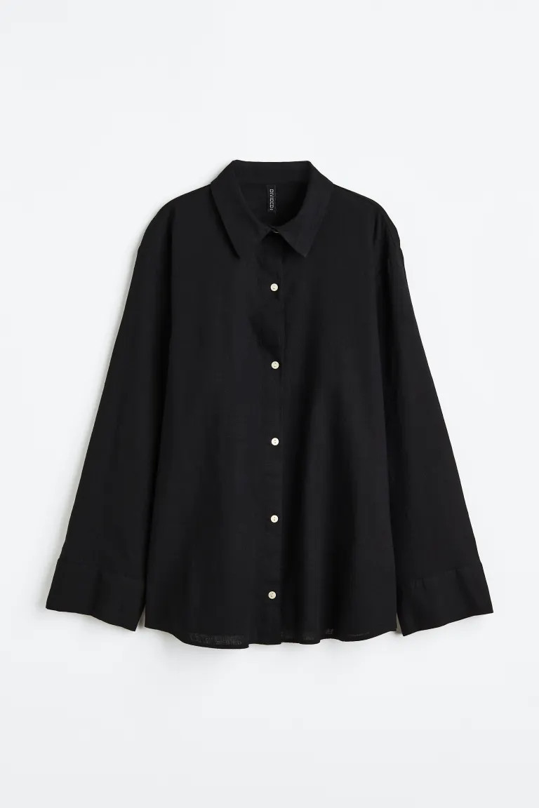 Linen-blend Shirt | H&M (US + CA)