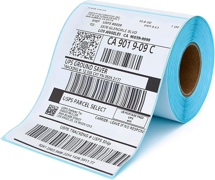 4"x6" Thermal Shipping Label, Blank Labels Compatible with Rollo, Jadens, Nelko, DYMO 4 * 6 Inch,... | Amazon (US)