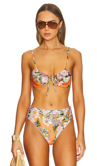 x REVOLVE Freya Bikini Top in Posy Orange | Revolve Clothing (Global)