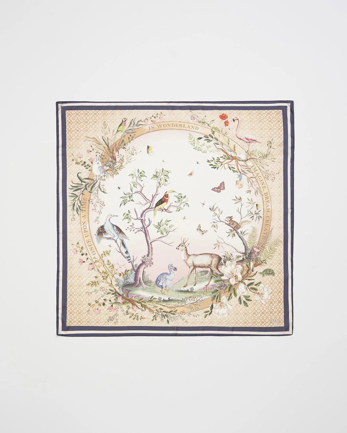 Wonderland Narrative Square Scarf | Fable England