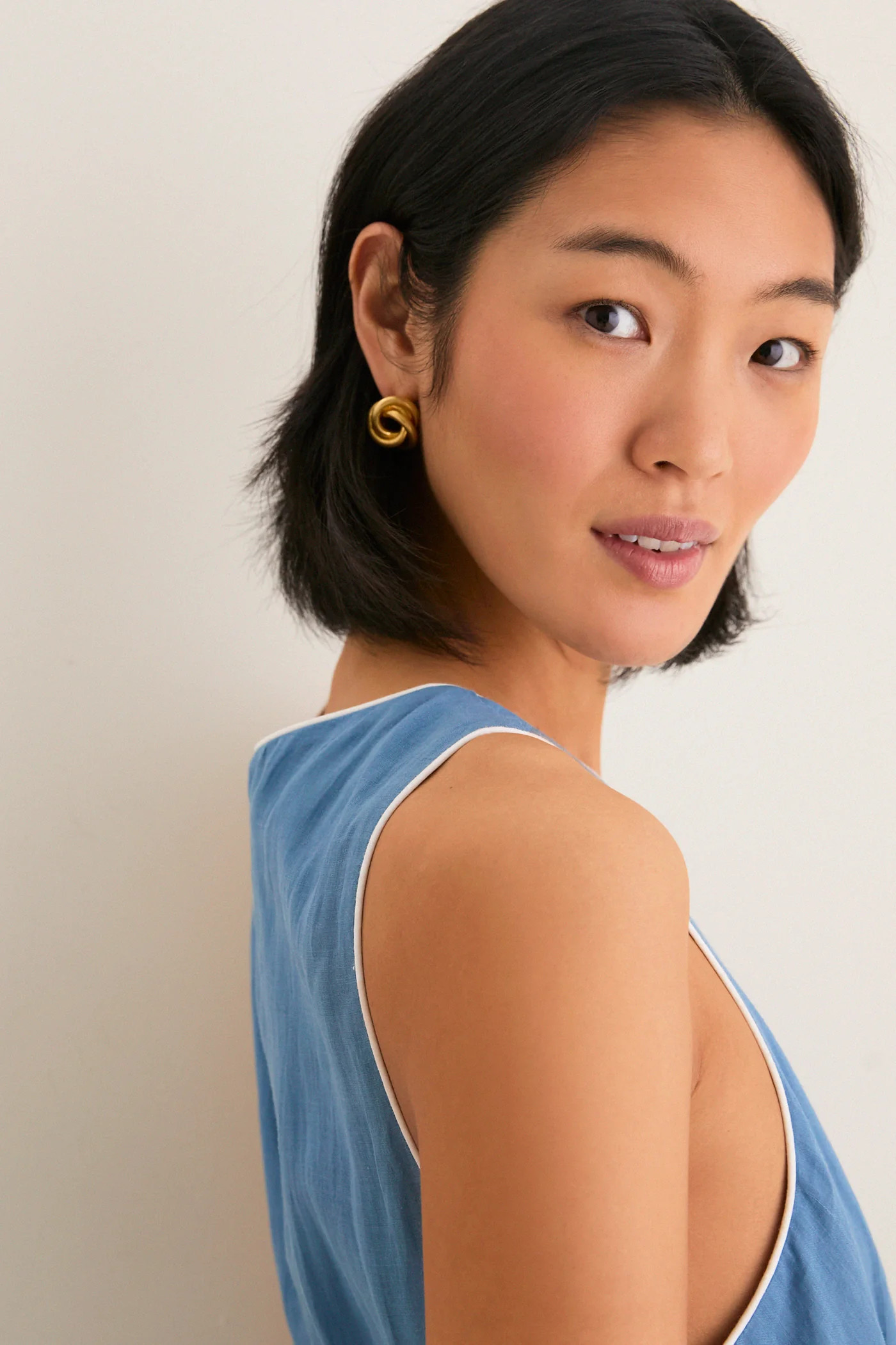 Provincial Blue Rope Belt Leonie Dress | Tuckernuck (US)