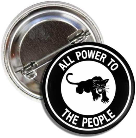 Black Panther Party All Power to the People Pin Button Badge, 1.50 Inch | Amazon (US)