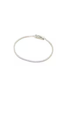 By Adina Eden Classic Thin Tennis Bracelet in Silver from Revolve.com | Revolve Clothing (Global)