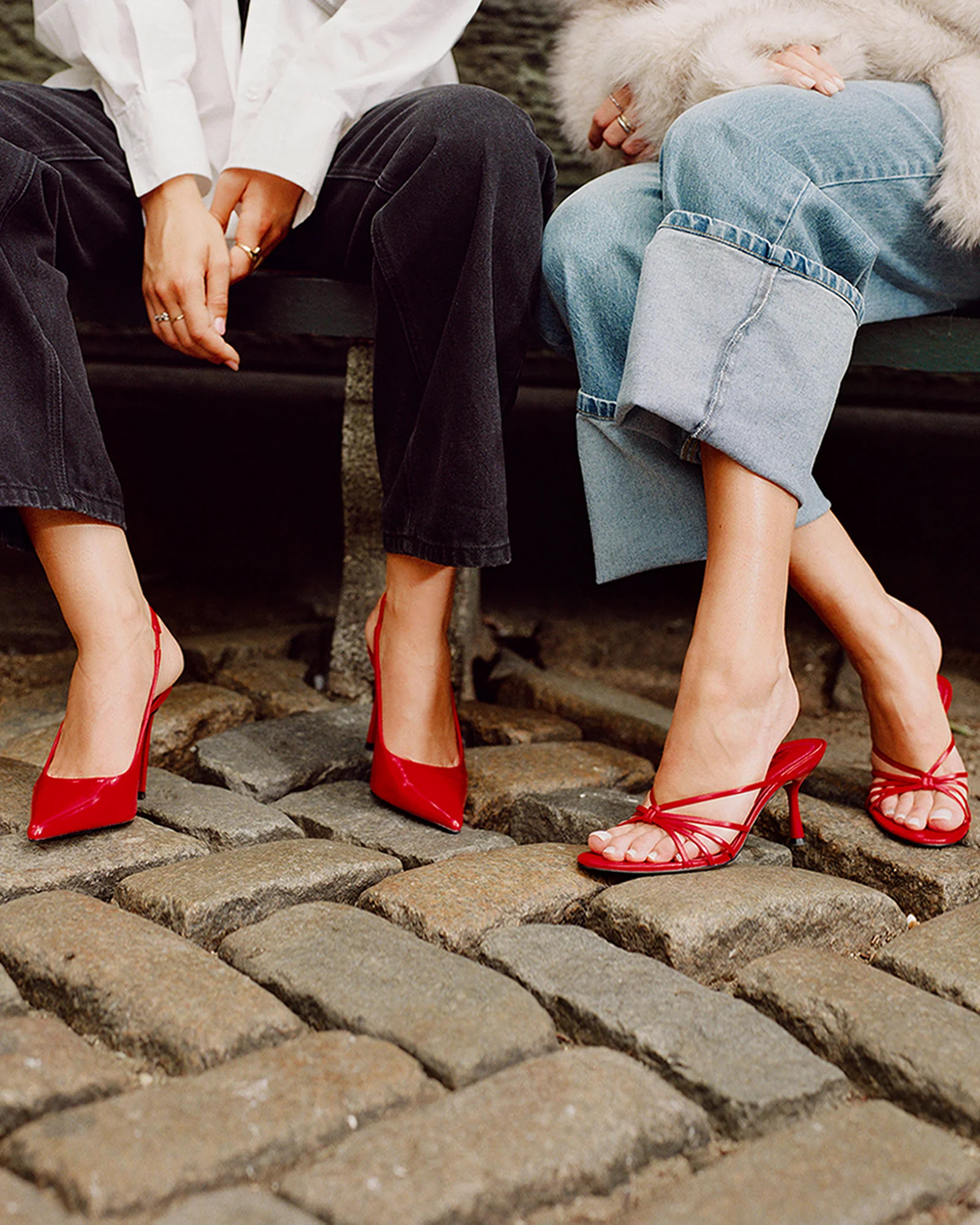 REYES Red Slingback Stiletto Pointed-Toe Pump Women's Heel | Steve Madden (US)