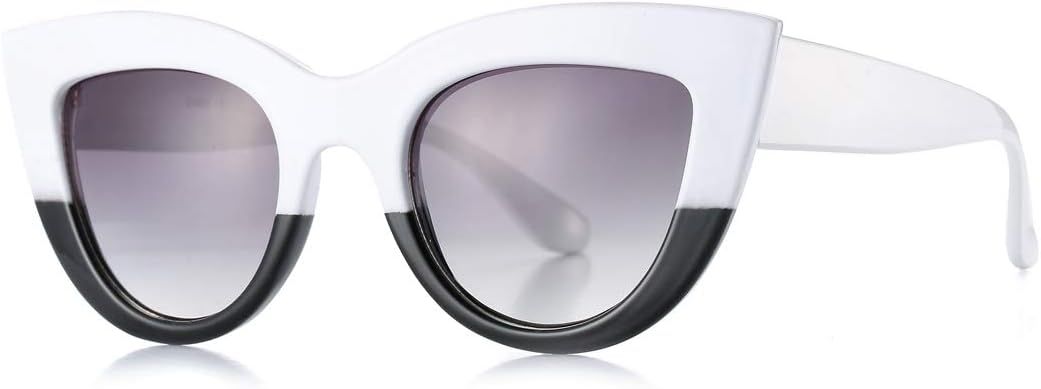 Retro Cateye Sunglasses for Women Fashion Clout Goggles Mirror UV400 Protection Cat Eye Sun Glass... | Amazon (US)