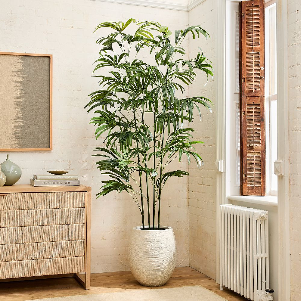 Faux Potted Bamboo Palm Tree (7') | West Elm (US)
