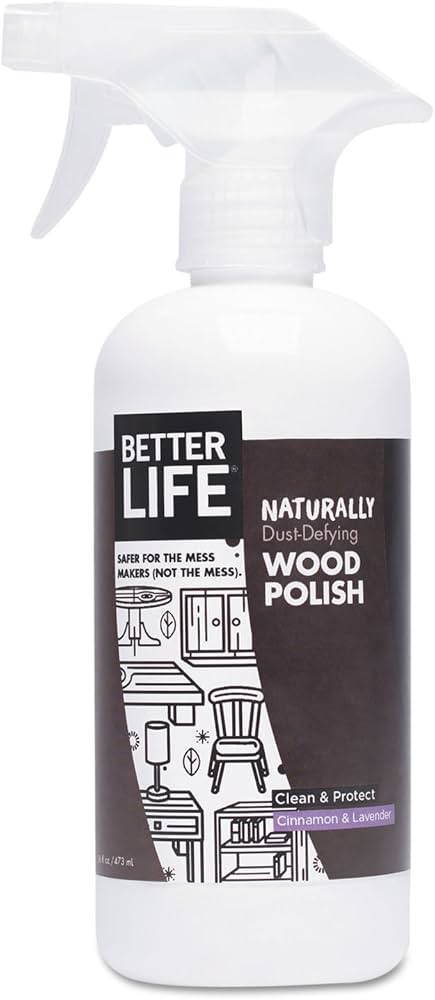Better Life 895454002119 Naturally Dust-Defying Wood Polish Cinnamon Lavender 16 oz Bottle | Amazon (US)